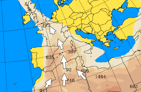 Retour du sable du Sahara sur la France cette semaine